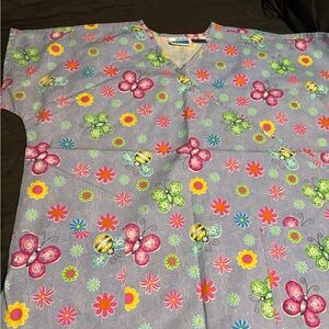 MHD Scrubs- Ladies Scrub Top size L #14